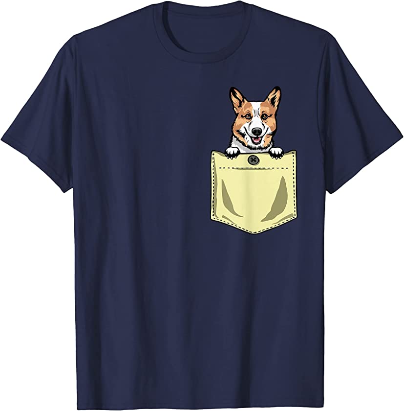 Pembroke Welsh Corgi Dog In The Pocket Puppy T-Shirt