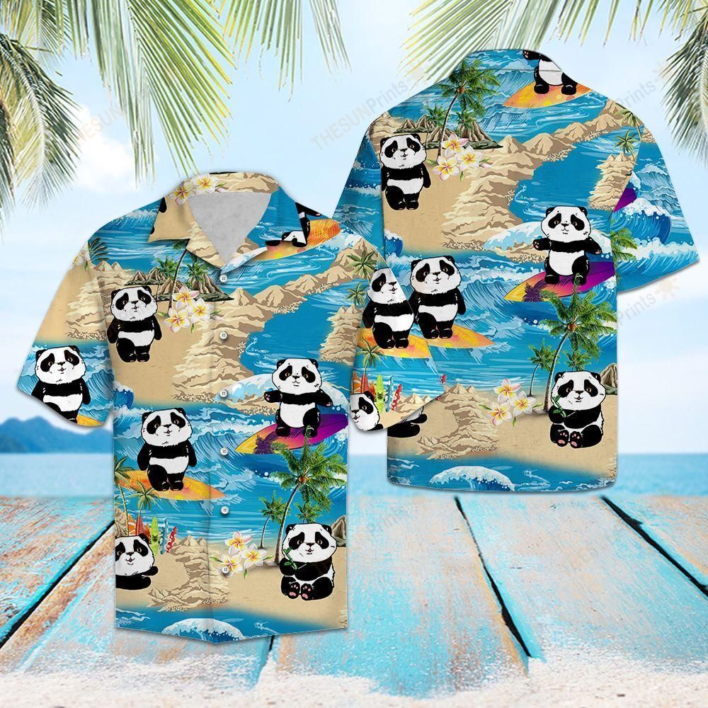 Panda Summer Vacation Hawaiian Shirt Ha36206