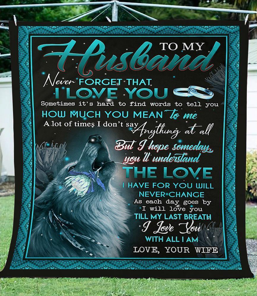 To My Husband  – Gift For Husband For Family Unique Gifts Ideas For Home Decor  – Fleece Blanket Sherpa Blanket