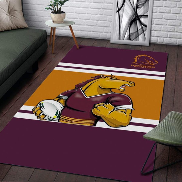 Brisbane Broncos Area Rug NRL