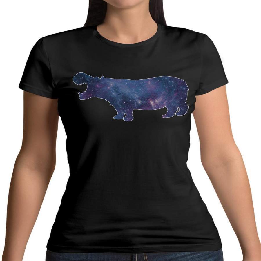 Space Animals – Hippo Womens T-Shirt