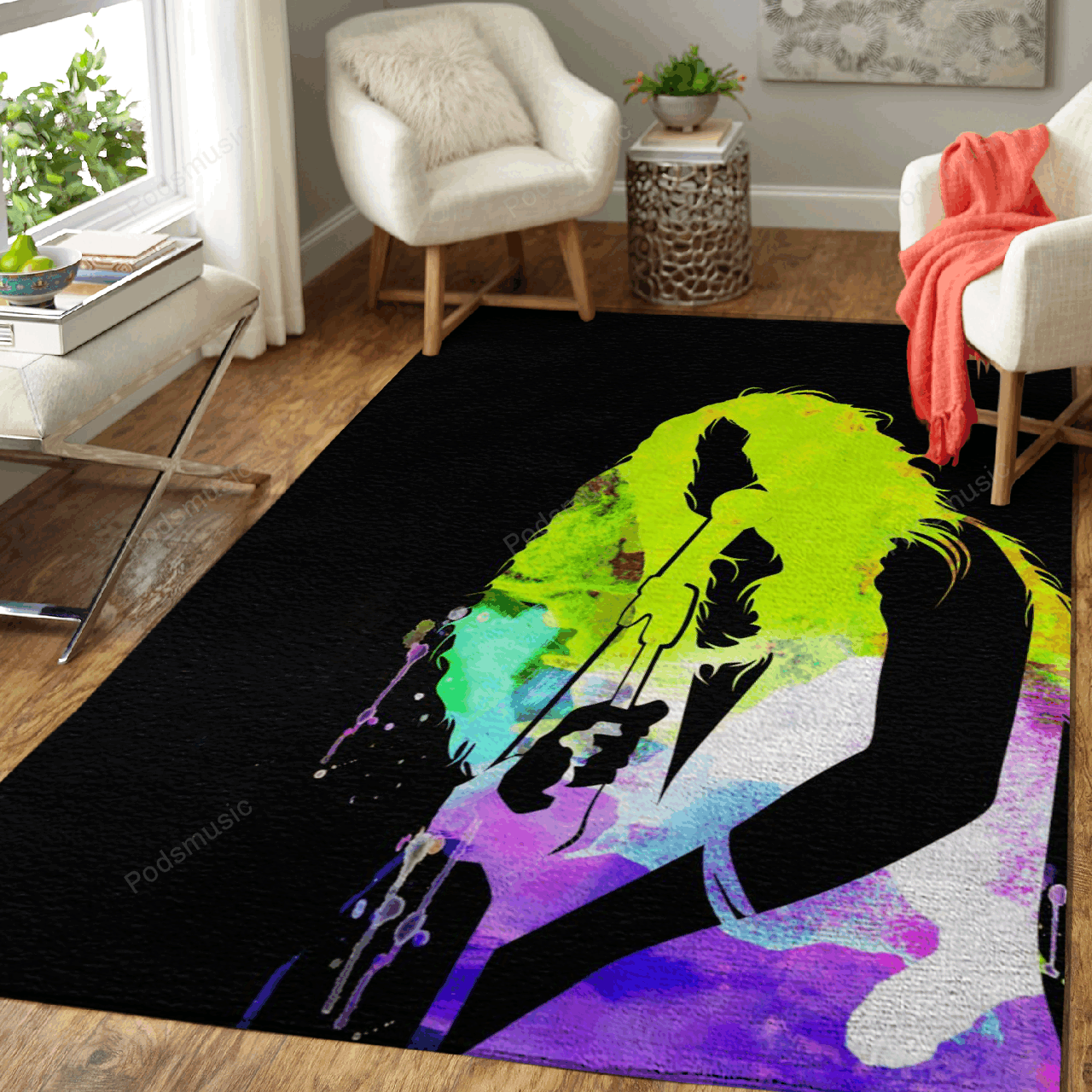 Janis Joplin – Music Legends On Stage Art For Fans Area Rug Carpet