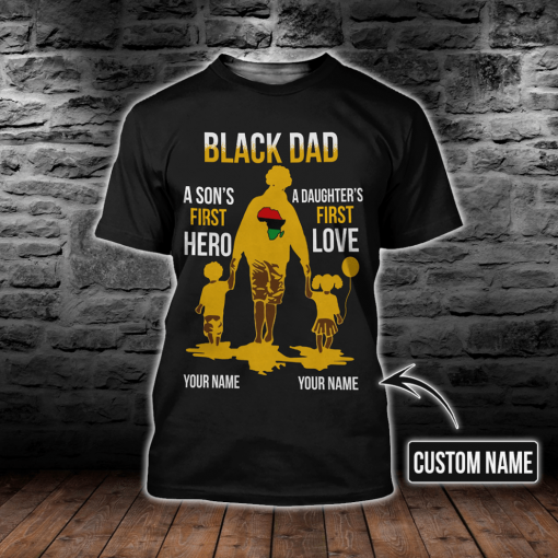 Black Dad Hoodie Shirt For Men And Women