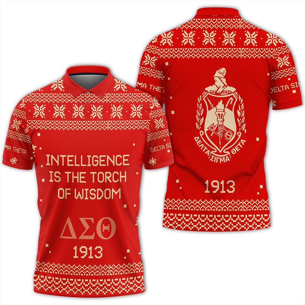 Greek Life Polo – Delta Sigma Theta Xmas Motto Polo Shirt