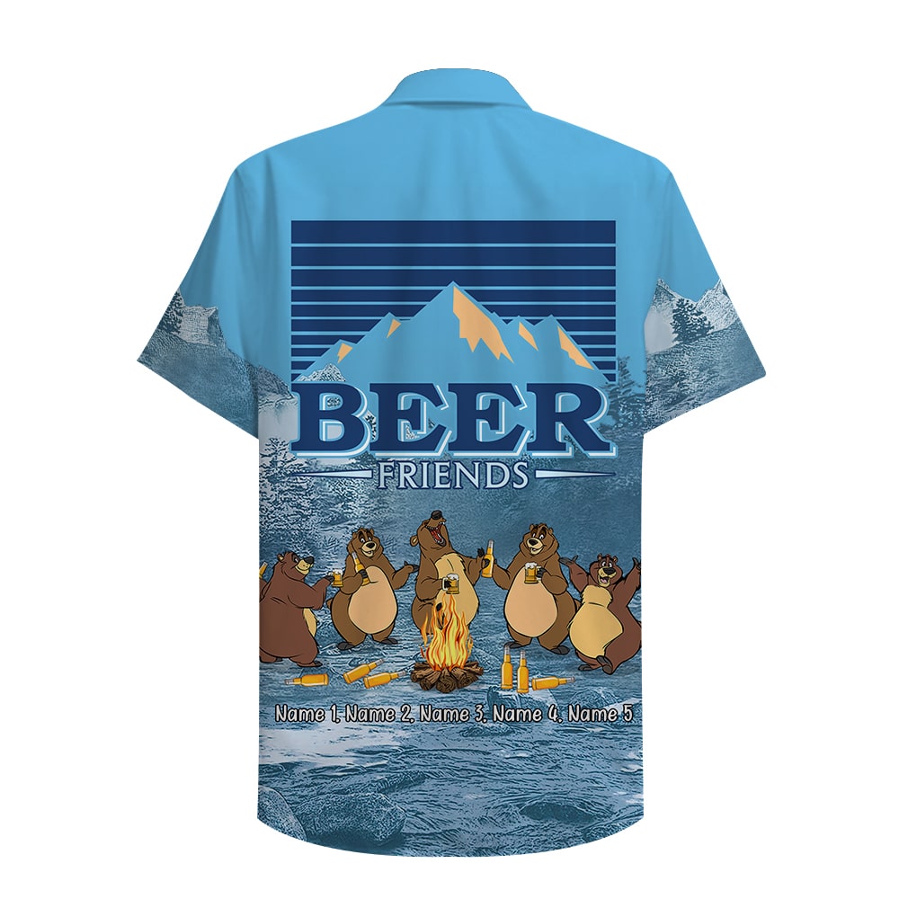 Beer Friends Custom Hawaii Aloha Shirt Ha98996