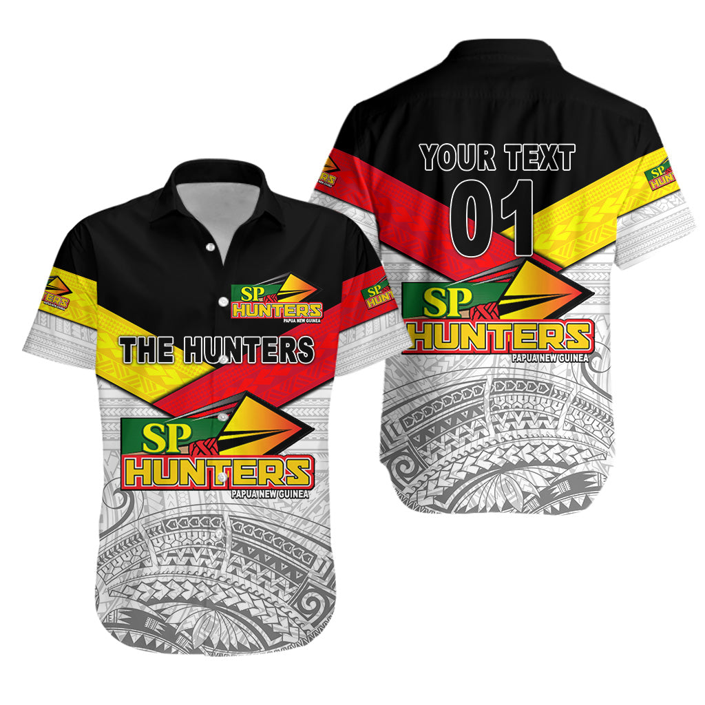 (Custom Personalised) Papua New Guinea Sp Hunters Hawaiian Shirt Rugby Original Style – White, Custom Text And Number Lt8