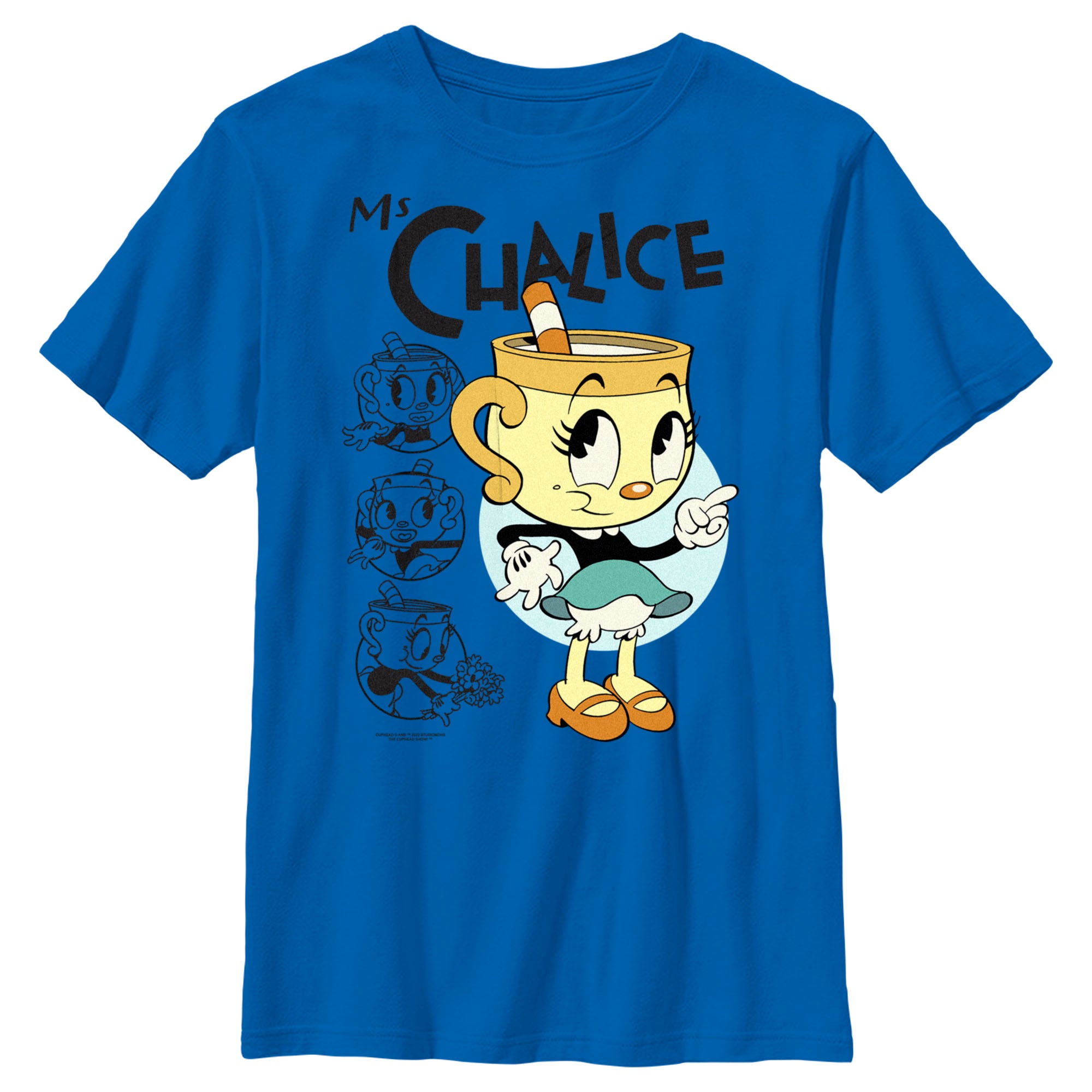 Boy’S The Cuphead Show! Ms. Chalice Sketches T-Shirt