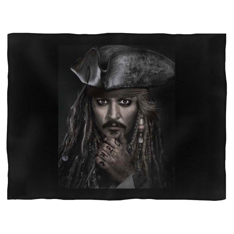 Captain Jack Sparrow Johnny Depp Pirates Of The Caribbean Blanket