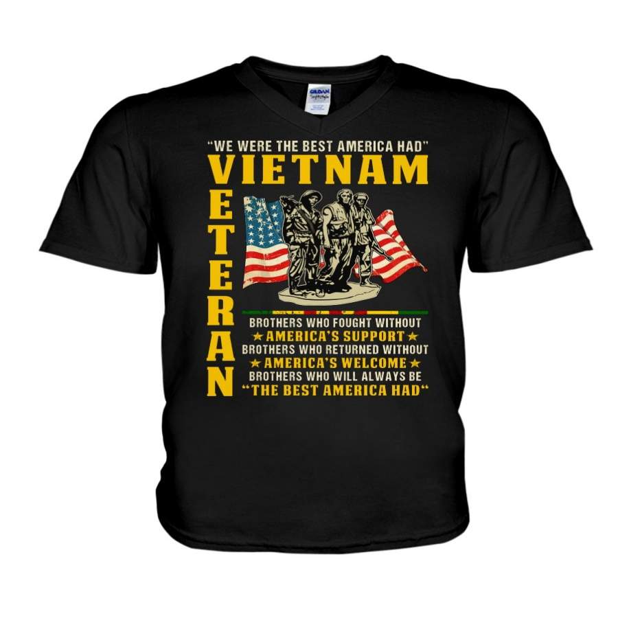 We Were The Best American Had Vietnam Veteran For Soldier Guys V-Neck