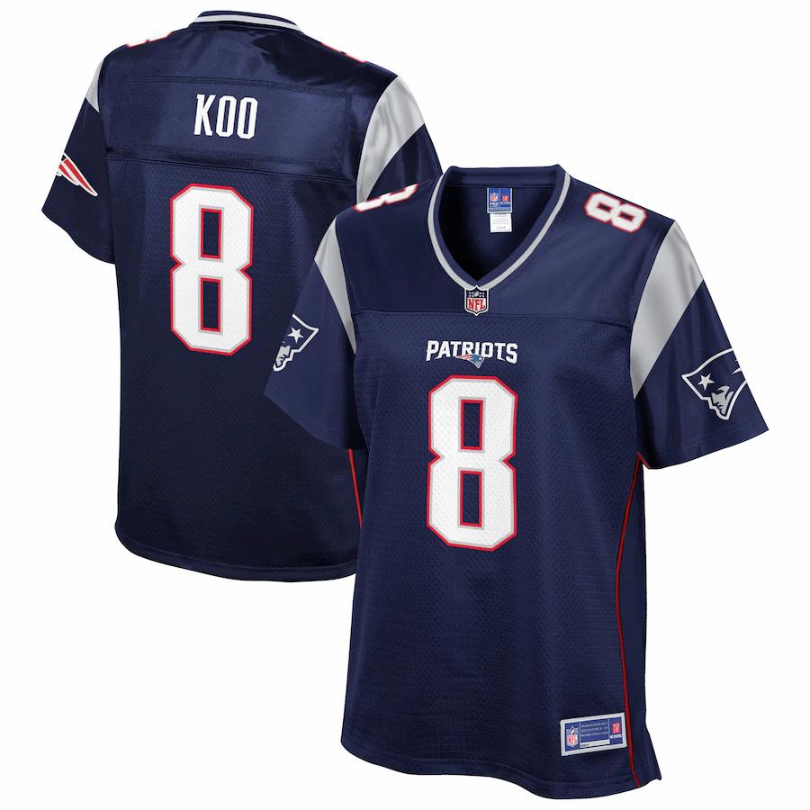 Younghoe Koo New England Patriots NFL Pro Line Womens Player Jersey – Navy