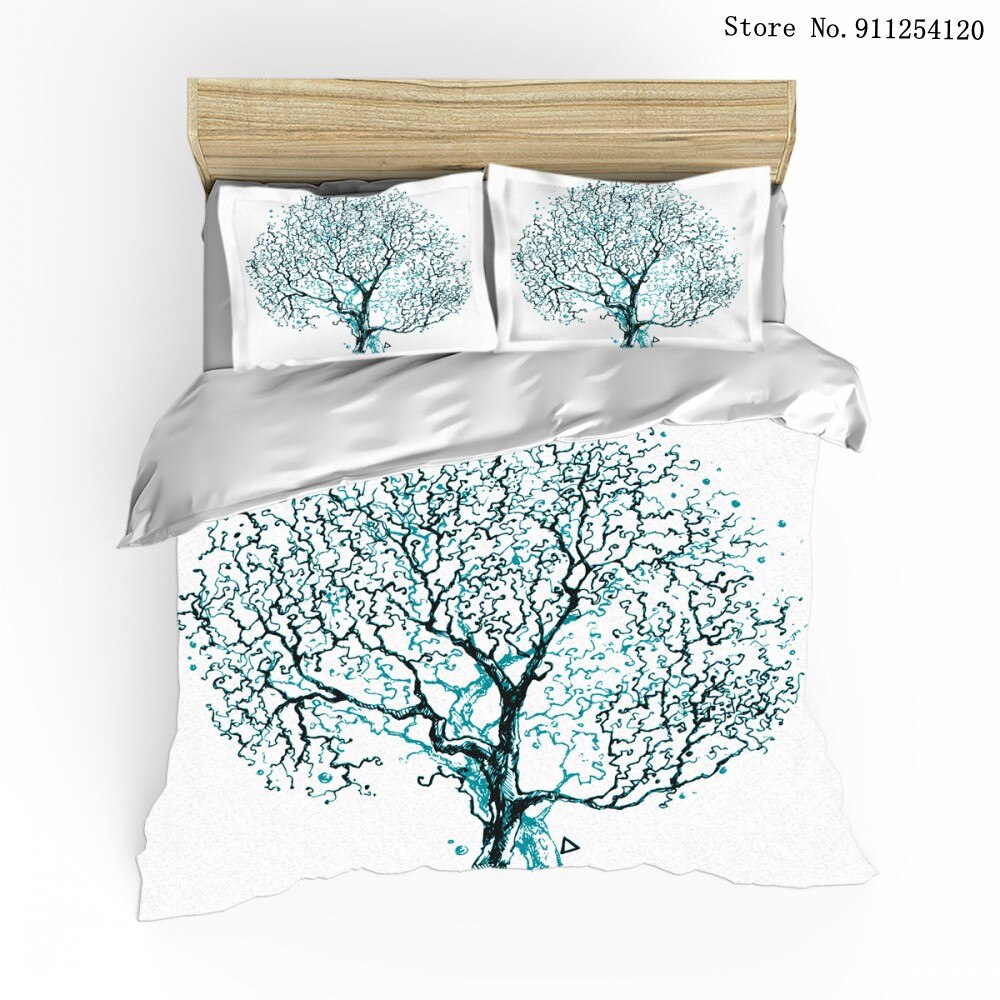 Tree Art Decor Duvet Cover Sets Beautiful Scenery Bedding Set 2/3 Piece Bed Linen Sets 3D Print Bedspread Home Decor  Cover