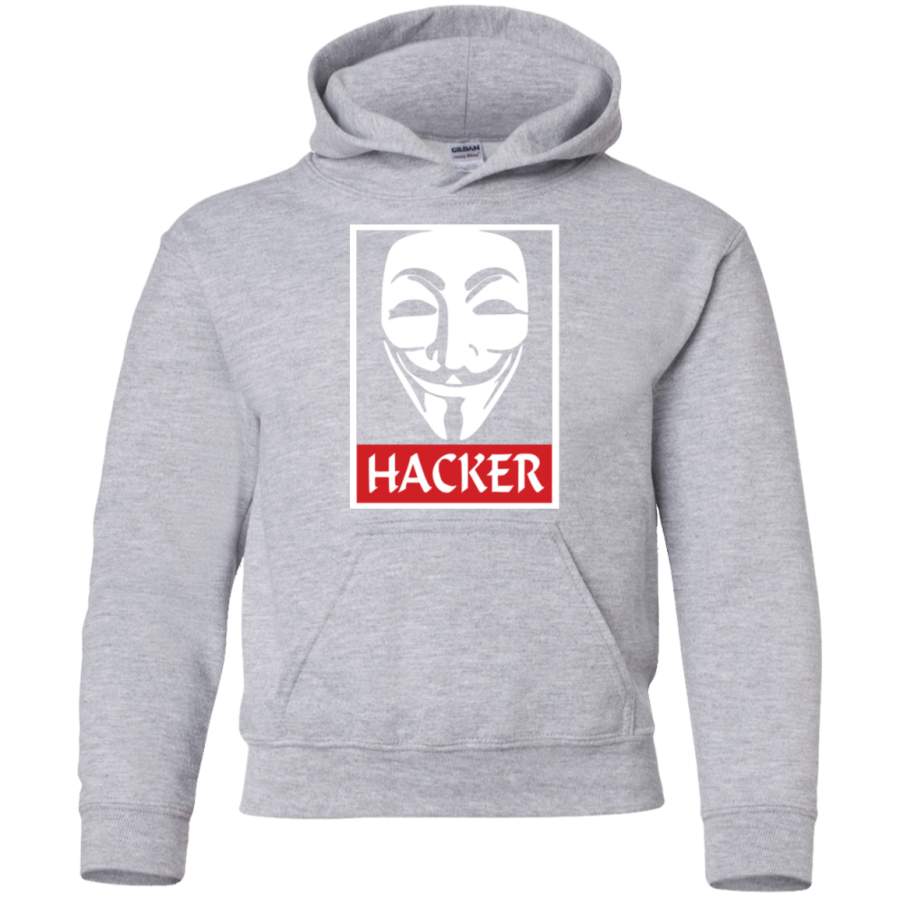 AGR cool design Anonymous Hacker Youth Pullover Hoodie