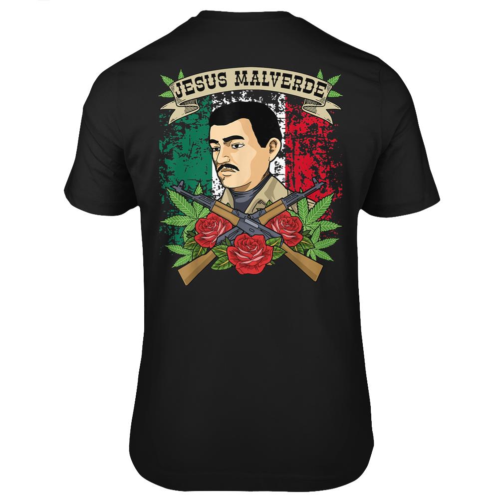 Jesus Malverde For Women & Men Gifts Jesus Malverde T Shirts Print On Back