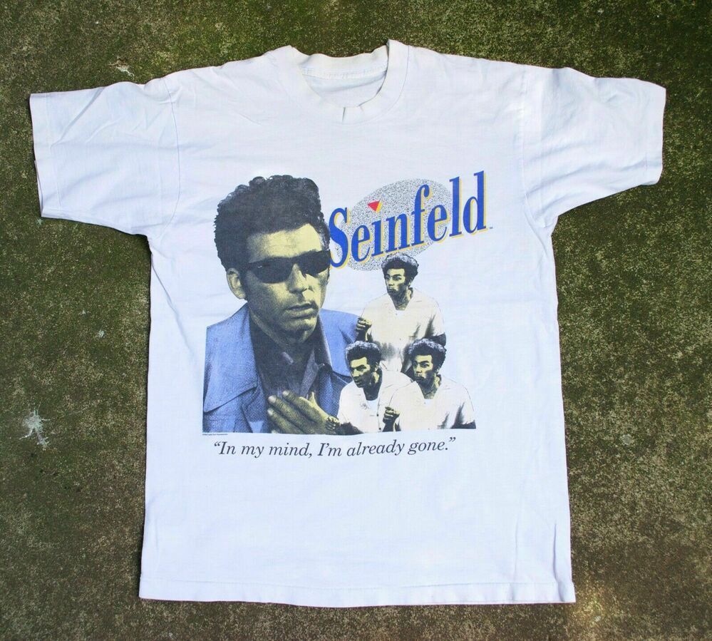 Rare Vintage 1993 Seinfeld Kramer Jerry Stanley Show Gildan Reprint Shirt