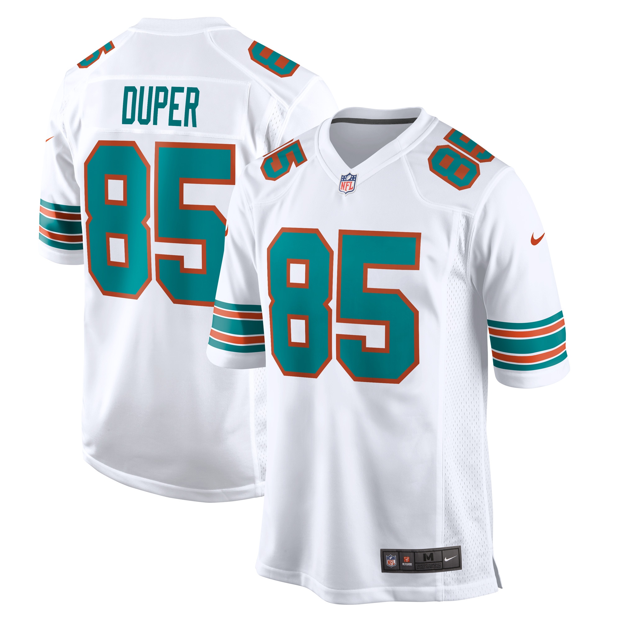 Men’s Miami Dolphins Mark Duper White Retired Player Jersey