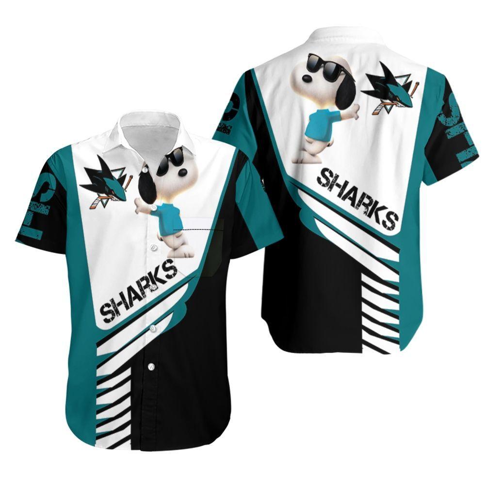 Beach Shirt San Jose Sharks Snoopy For Lover Hoodie Hawaiian Shirt