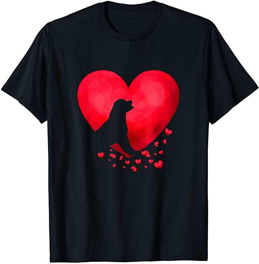 Rottweiler Heart Valentine Day Pet Puppy Dog Lover T-Shirt