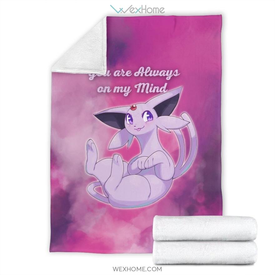 Espeon Pokemon Anime Premium Blanket W1111