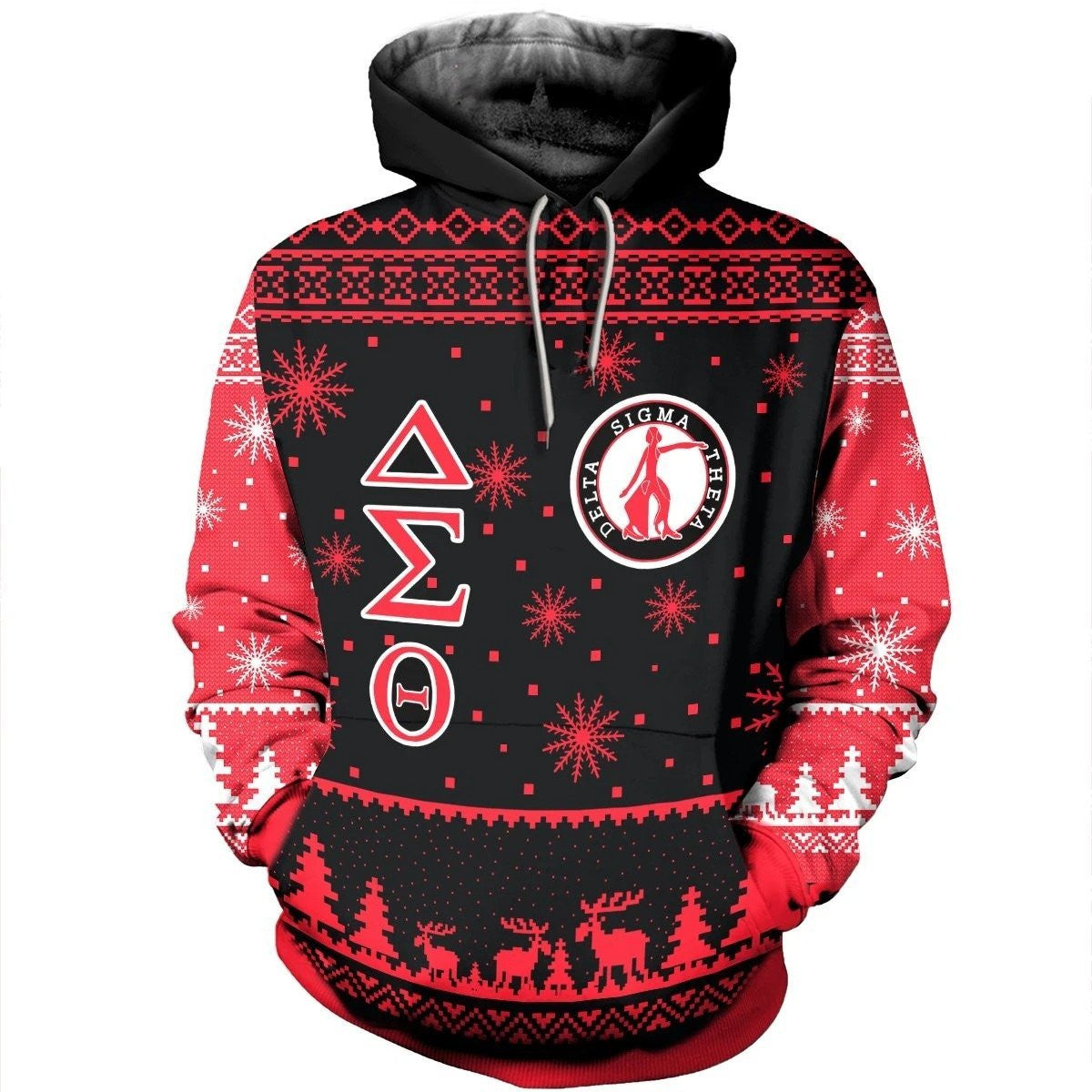 Sorority Hoodie –  Christmas  Delta Sigma Theta Sorority Hoodie