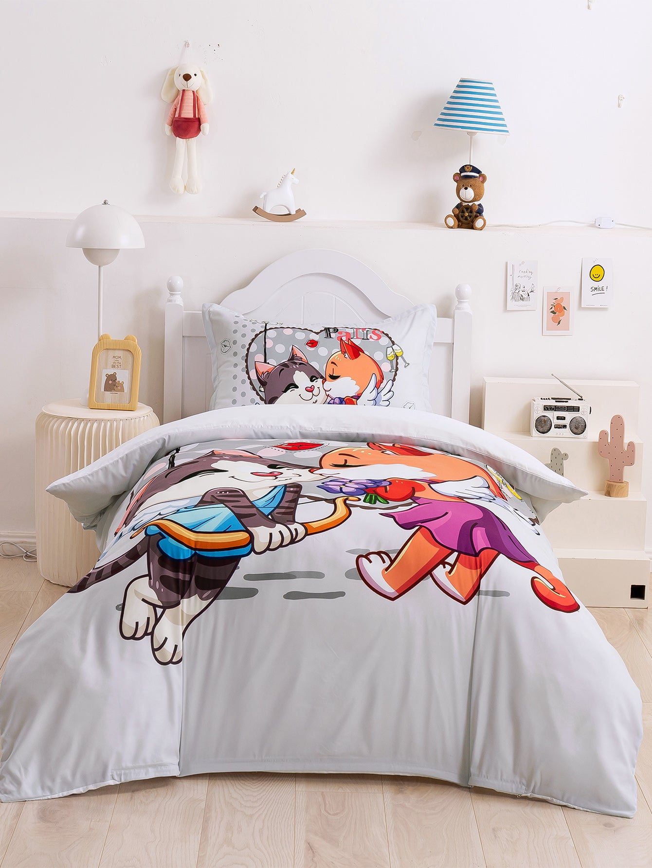 3D Cartoon Animal Love Quilt Cover Set Bedding Set Duvet Cover Pillowcases 349