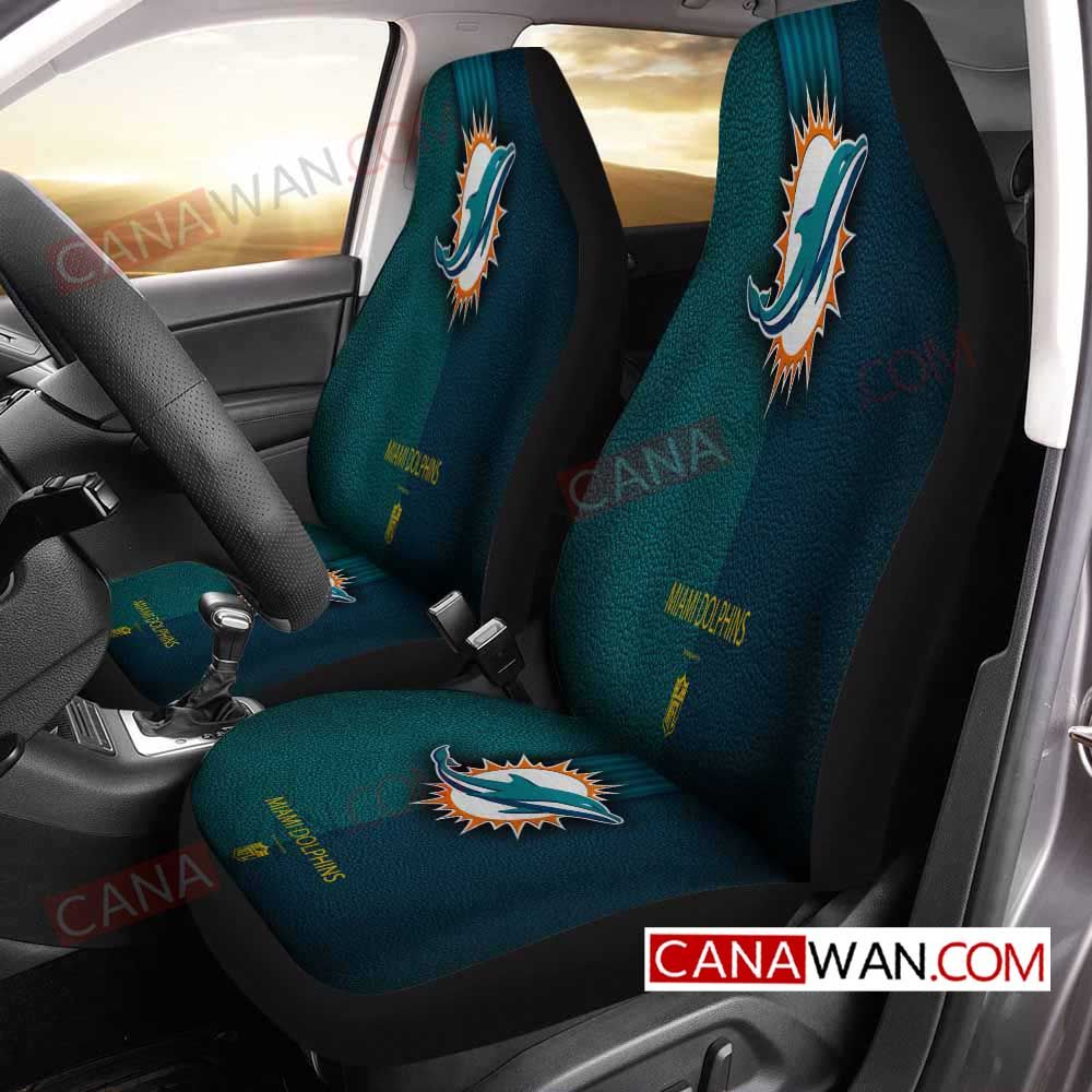 Miami Dolphins Style022 3D Customized Personalized Car Seat Cover