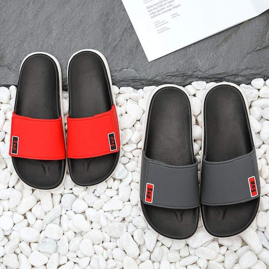 ASIFN Men Slippers Summer Beach Male Slides Home Women Man Outdoor PVC ...