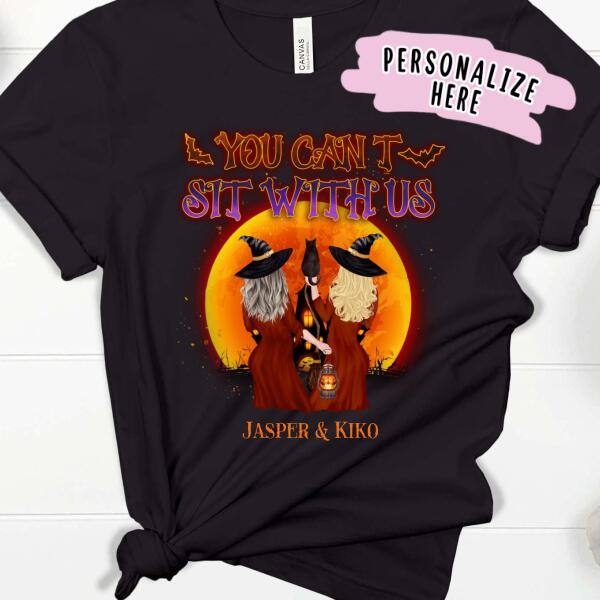 Personalized Halloween Witches Friends Premium Shirt, Halloween Witches Sister Shit