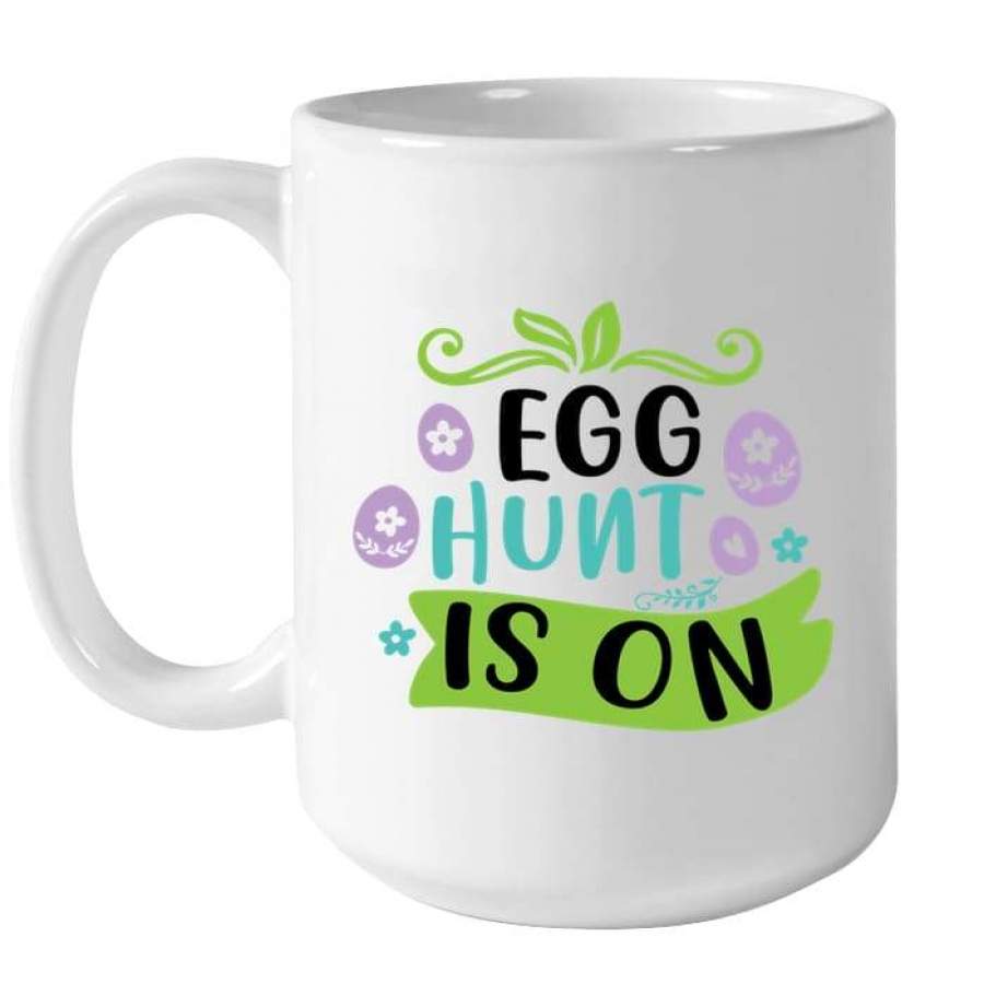 Egg hunt is on a coffee mug