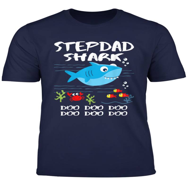 Stepdad Shark Shirt Fathers Day Gift Idea For Father Husband T Shirt