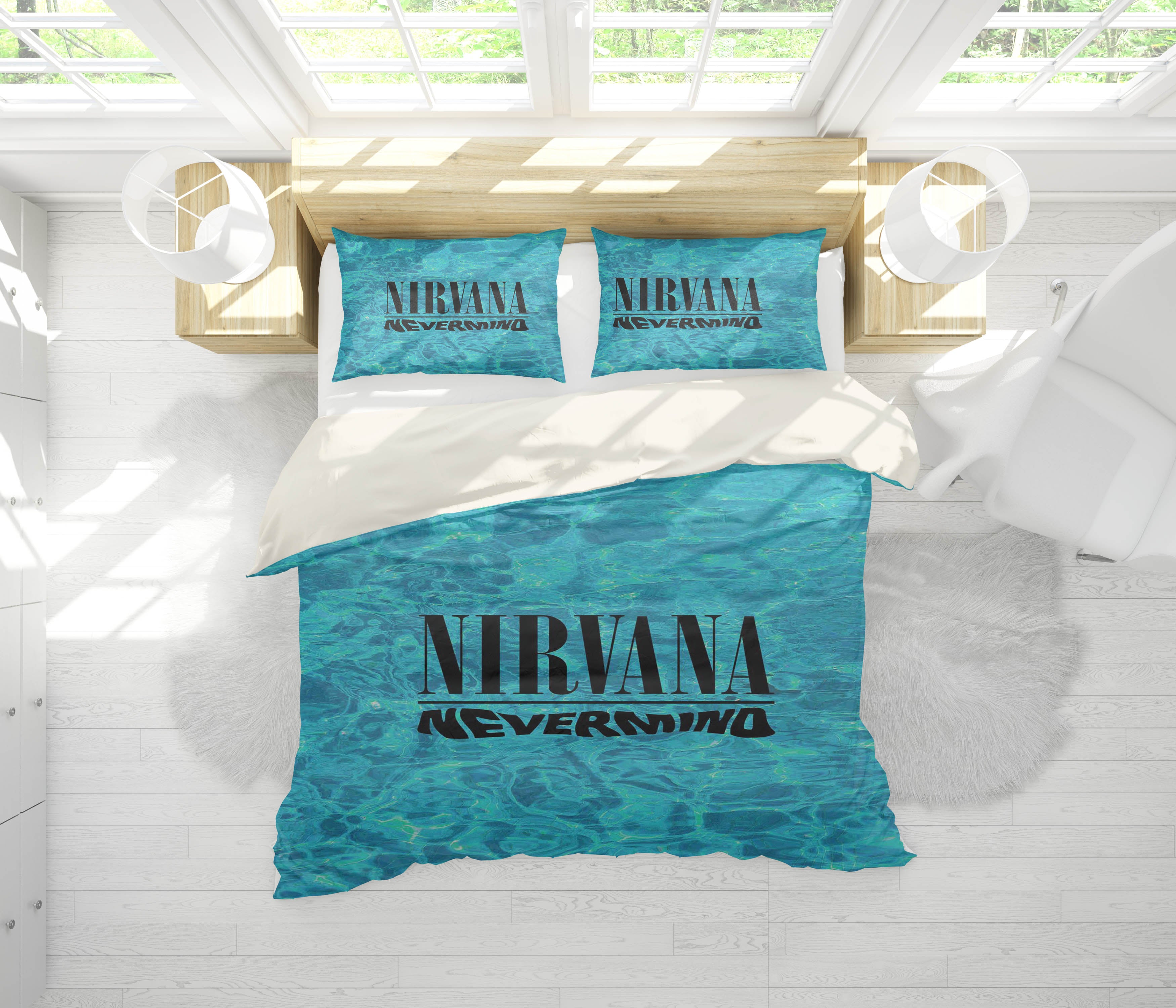 3D Band Nirvana Quilt Cover Set Bedding Set Pillowcases 164