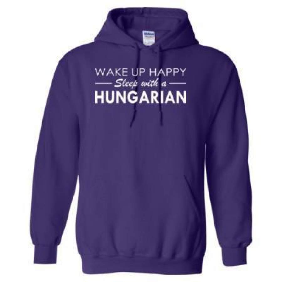 AGR Wake Up Happy Sleep With A Hungarian – Heavy Blend™ Hooded Sweatshirt