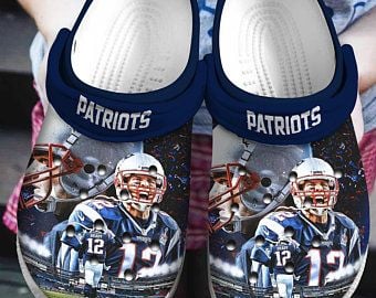 New England Patriots Crocs Crocband Clog Clog For Mens And Womens Classic Clog Water Shoes Comfortable