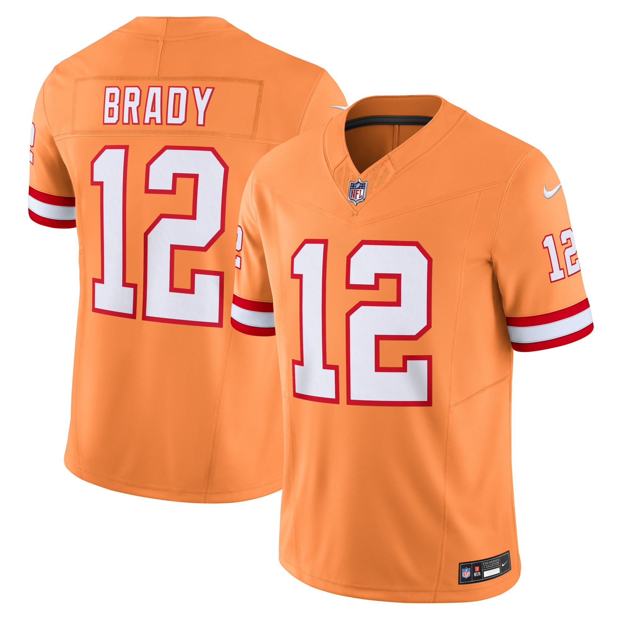 Men’s Tampa Bay Buccaneers Tom Brady Orange Vapor F.U.S.E. Limited Jersey