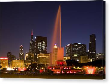 Chicago Blackhawks Skyline Ii Patrick Warneka Canvas Print