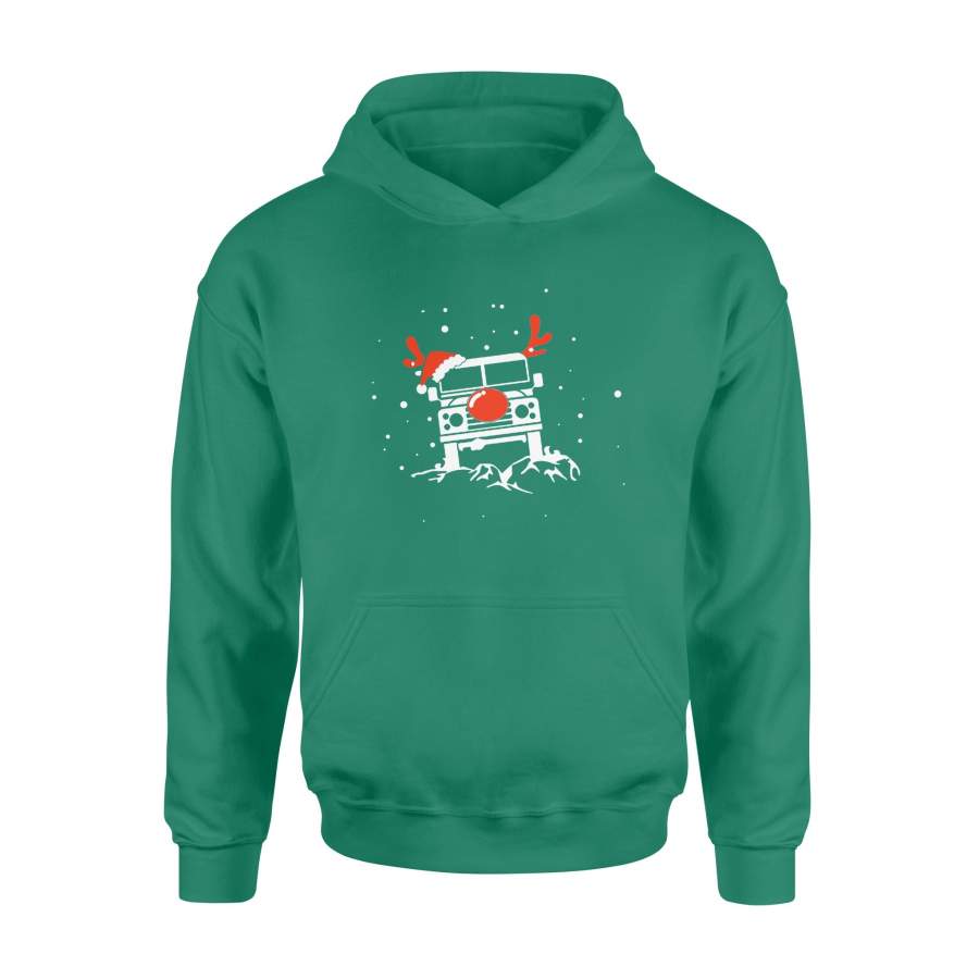 Santa Jeep Christmas Hoodie