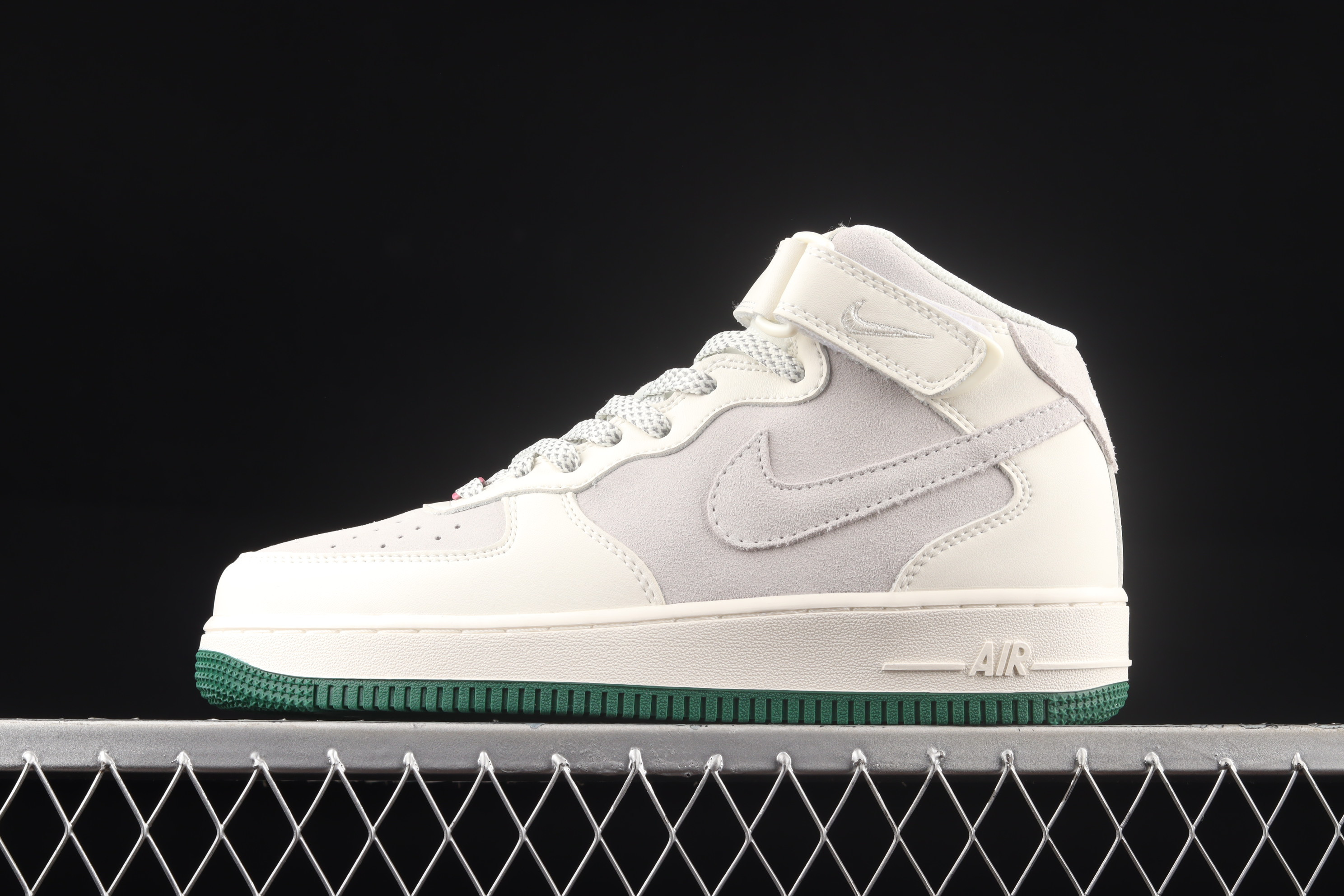 Nike Air Force 1 07 Mid Gypsophila White Green Shoes Sneakers SNK336548416