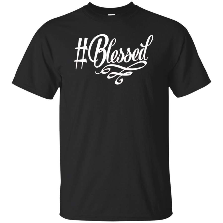 AGR Christian Teez Hashtag Blessed Jesus Christian T-shirt