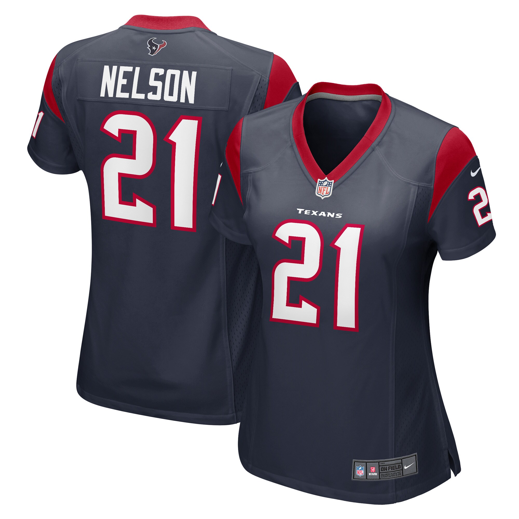 Steven Nelson Houston Texans Women's Game Player Jersey – Navy