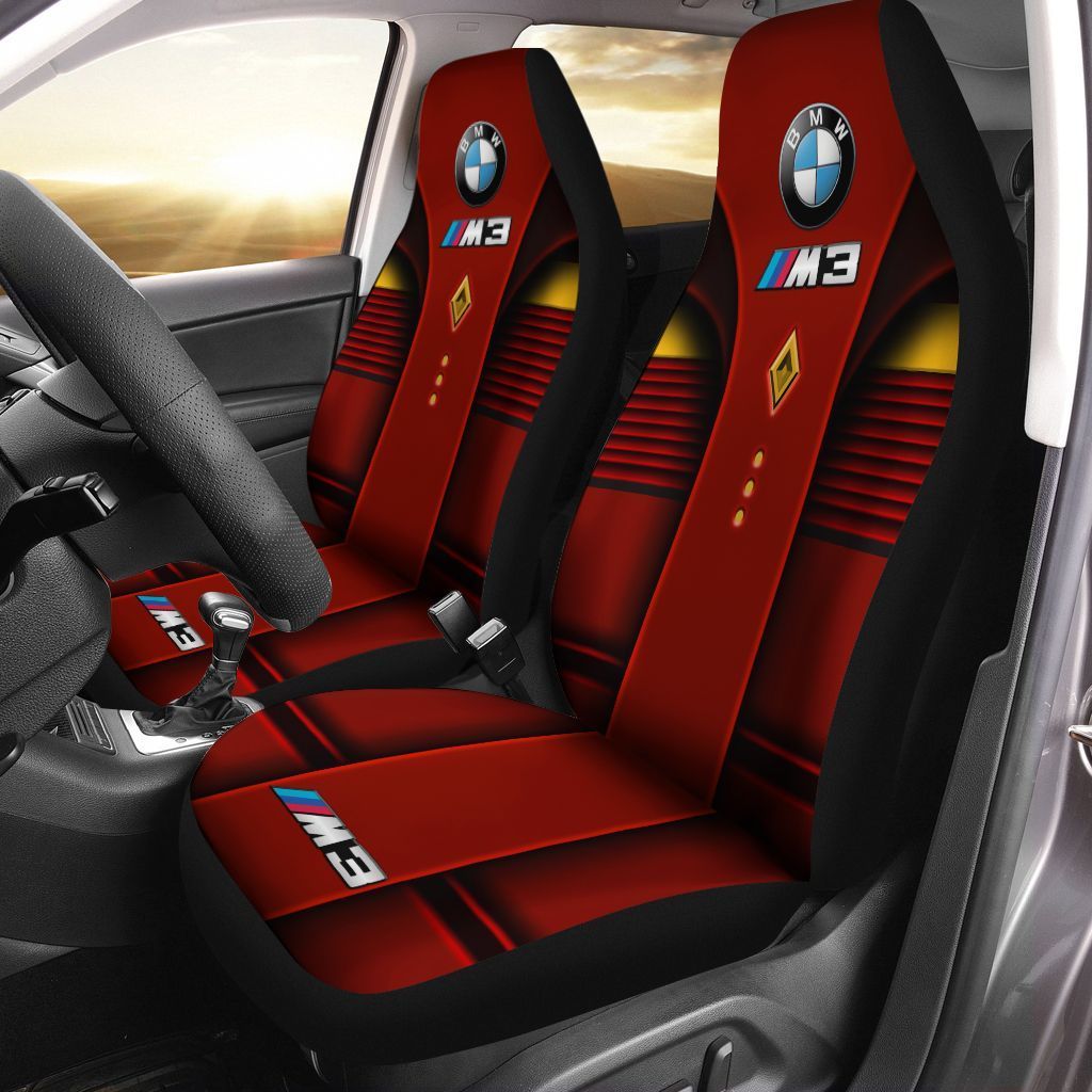 Bmw M3 Ttt-Ht Car Seat Cover (Set Of 2) Ver 2 (Red)