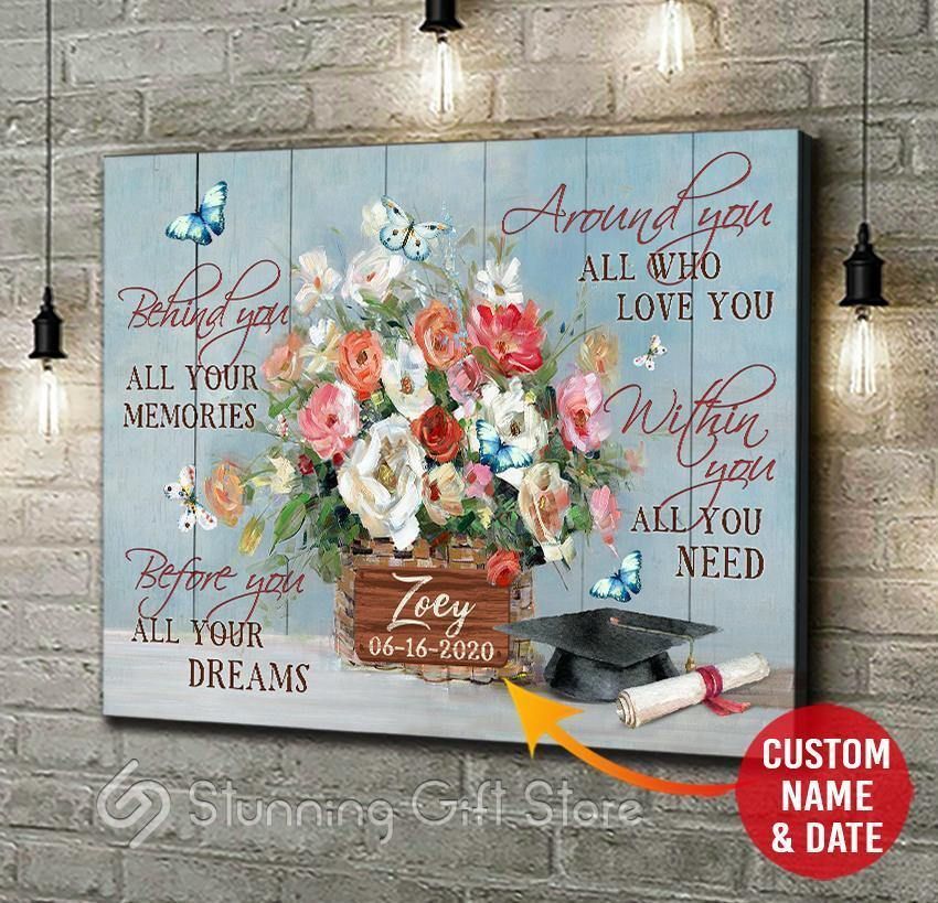 – Custom Canvas – Butterfly – Graduation