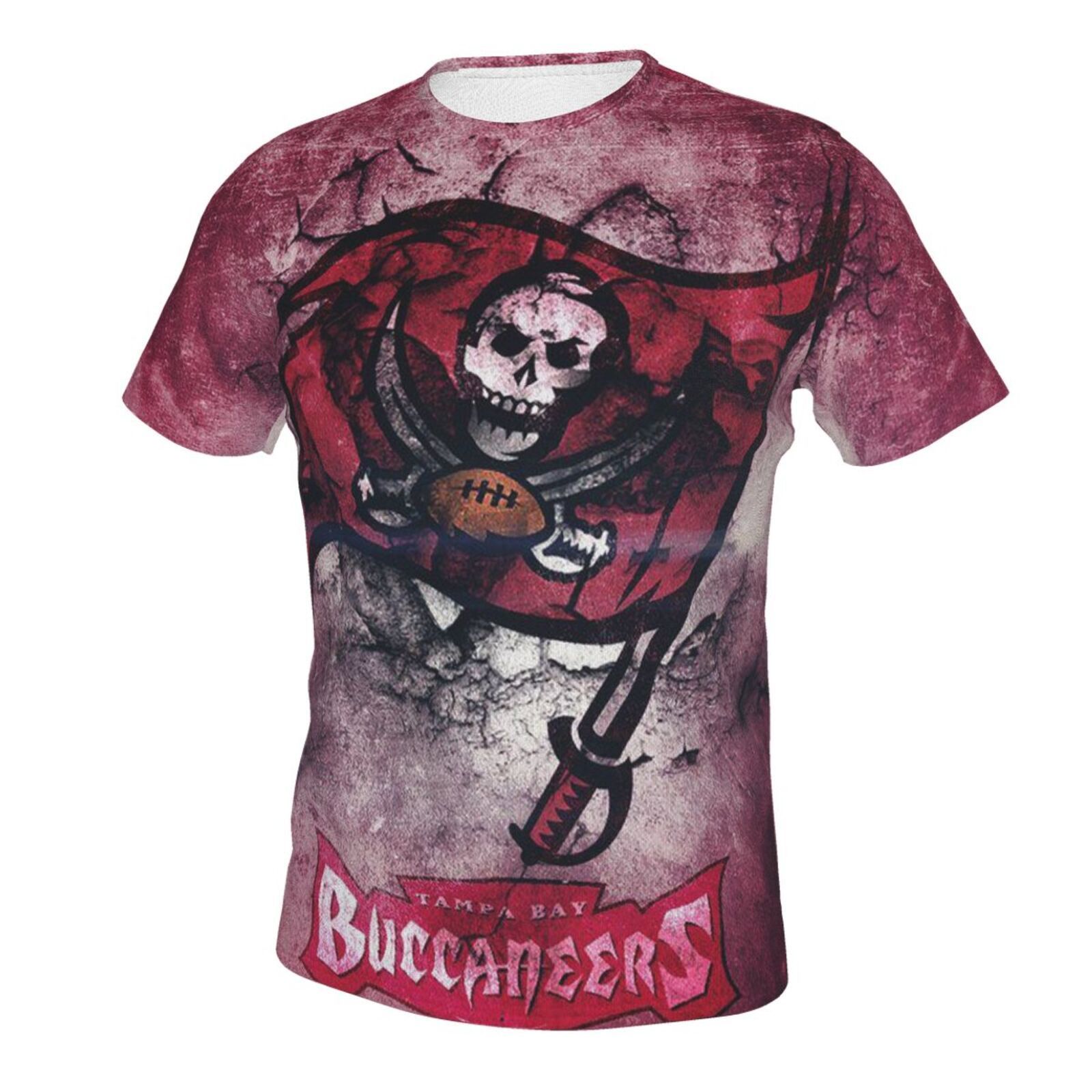 Tampa Bay Buccaneers Men’s Short-Sleeved Full 3D T-Shirt