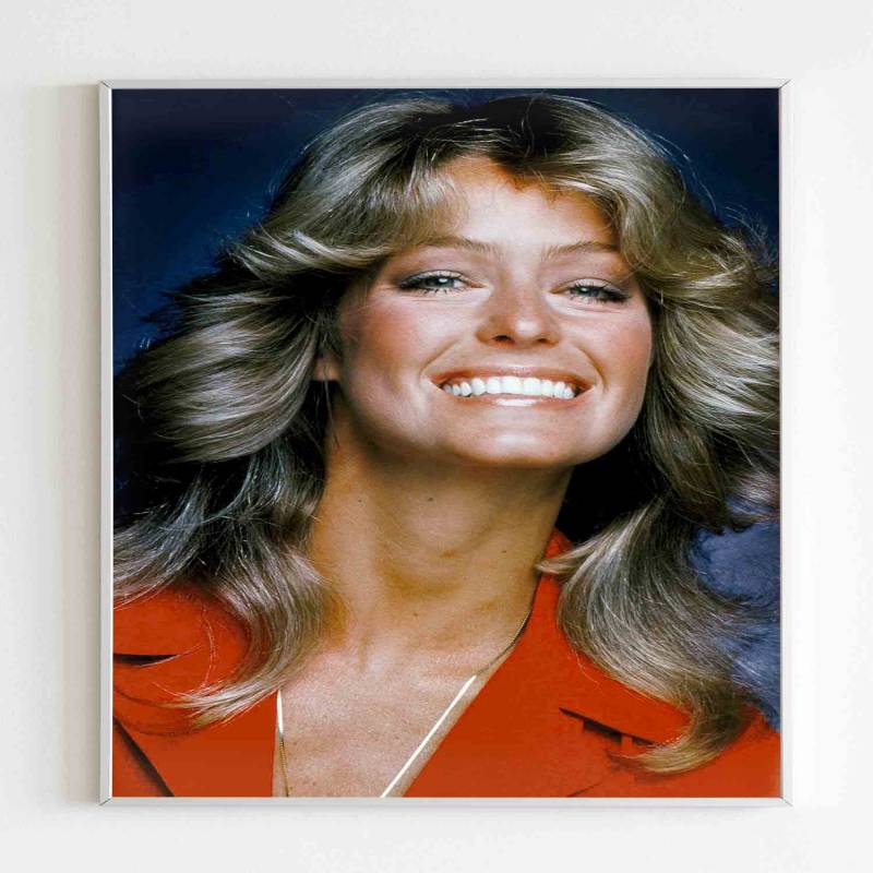 Farrah Fawcett Smile Poster Poster Art Design