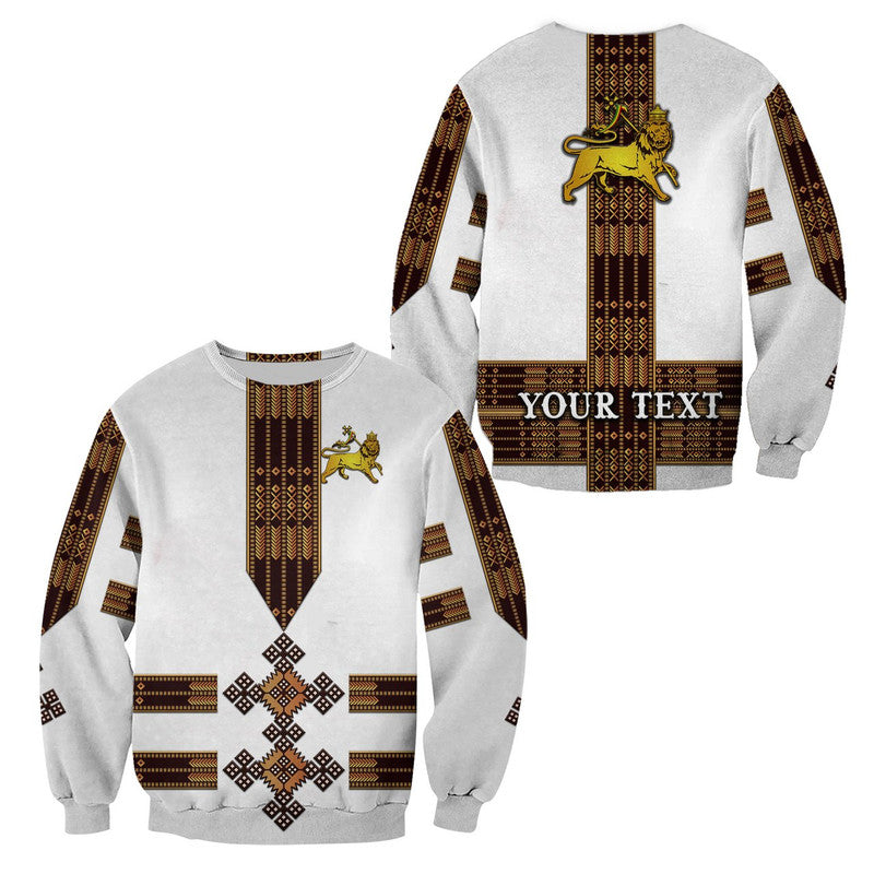 (Custom Personalised) Ethiopia Sweatshirt Ethiopian Lion Of Judah Tibeb Vibes No.1 Ver – White Lt8