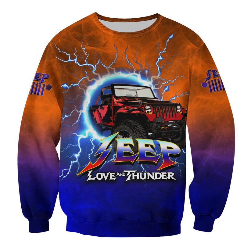 Jeep And Thunder Sweatershirt Lt6