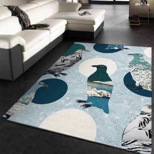 Penguin Polka Rug All Over Print Logo Custom Area Rug Carpet Full Sizes Home Living Rug Carpet Decor