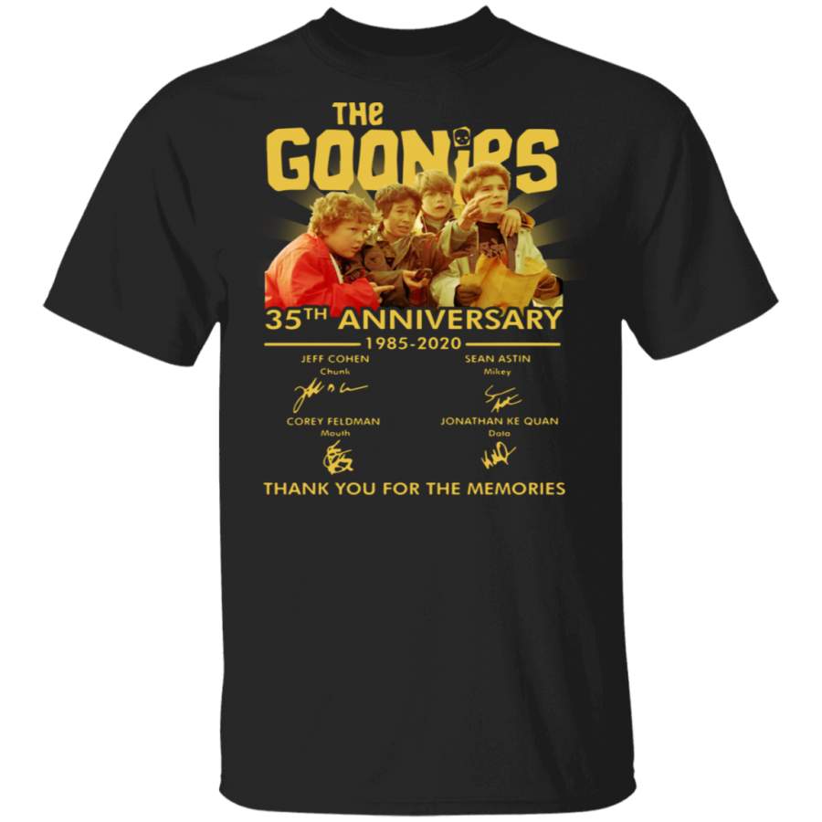 The Goonies 35th anniversary 1985 2020 thank you for the memories shirt 2