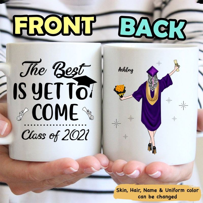 The Best Is Yet To Come Senior 2021 Personalized Coffee Mug