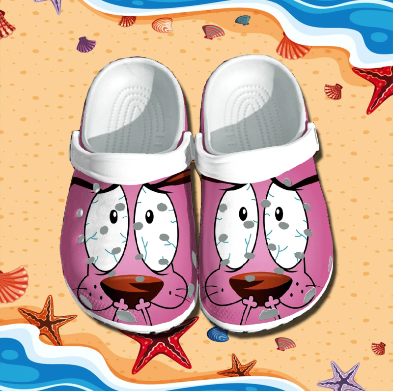 Courage the Cowardly Dog Crocs Clog Shoes 3