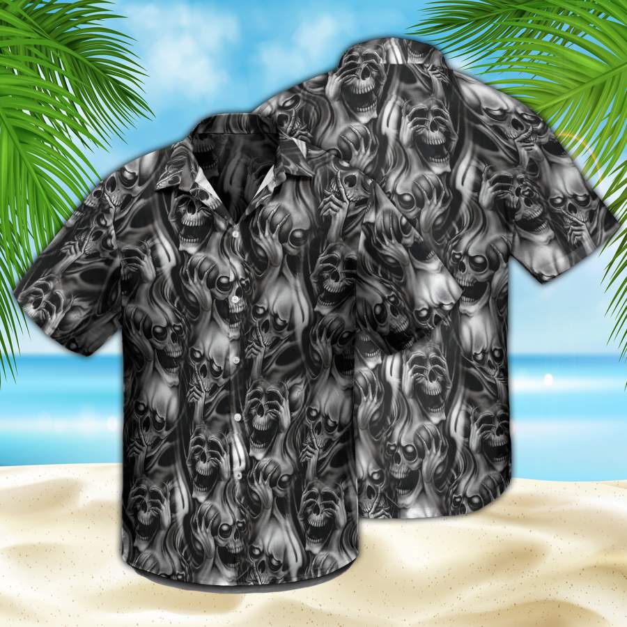 Skull Hawaiian Shirt Ha91355