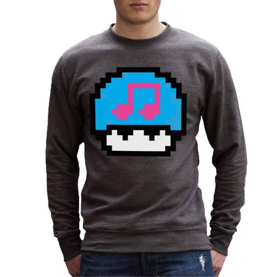 Super Mario Mushroom Musical Note Men’s Sweatshirt